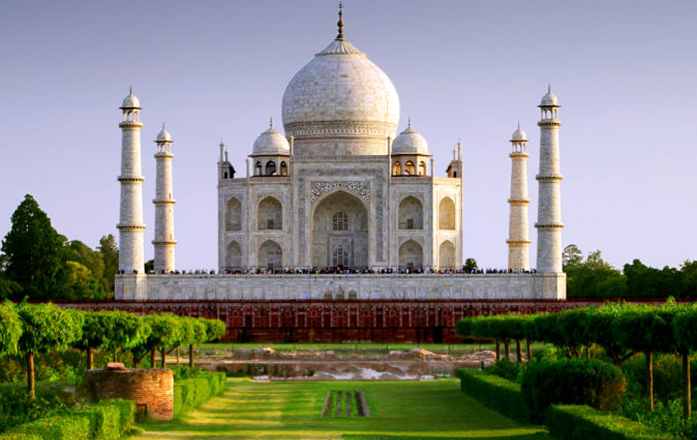 view of taj from mehtab bagh